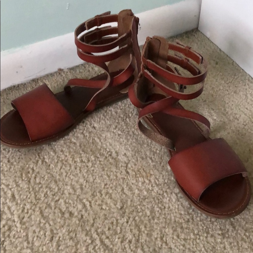 Brown gladiator sandal